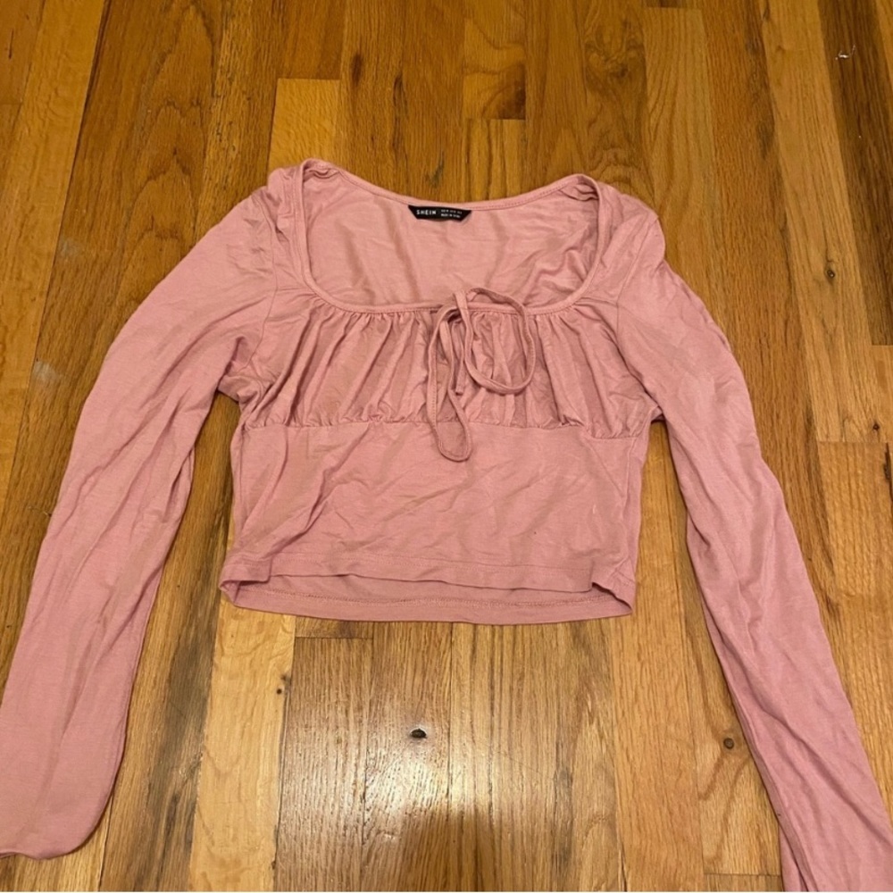 SHEIN long sleeve crop top